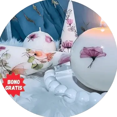 Vela efecto porcelana