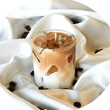 Vela tipo café helado