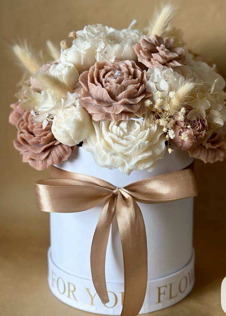 Bouquet de flores en vela